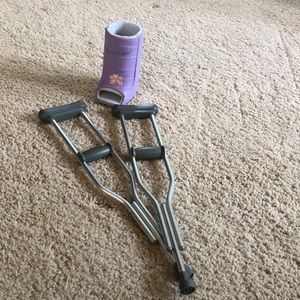American Girl Doll Crutches And foot cast